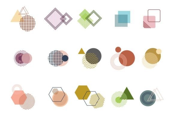 Download Memphis Geometric Element Vector Design - Vector Collection