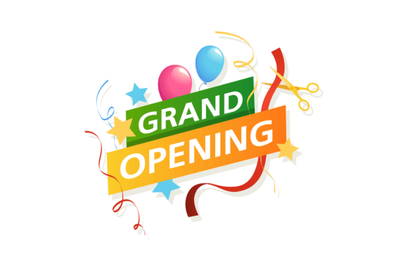 Download Grand Opening Banner. Vector Promo Flyer - Vector Collection
