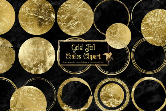 Download Gold Foil Circles Clipart - Circle Collection