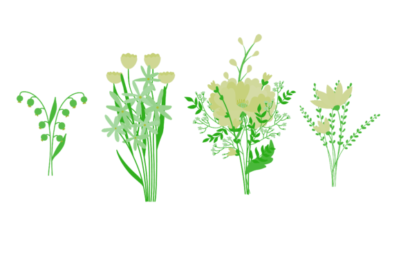 Download Set Art Flower Branch - Flower branch Collection
